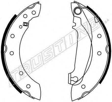 TRUSTING 7206 Комплект гальмівних колодок
