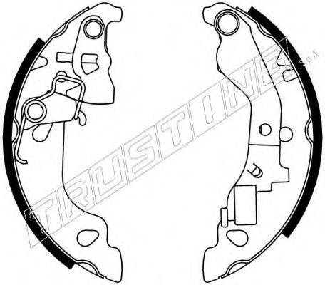 TRUSTING 7234 Комплект гальмівних колодок