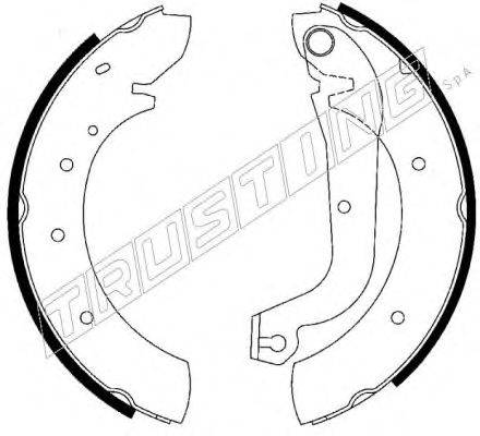 TRUSTING 7240 Комплект гальмівних колодок