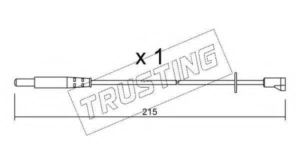 TRUSTING SU022 Сигналізатор, знос гальмівних колодок