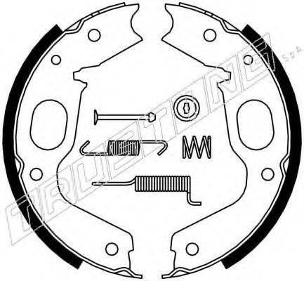 TRUSTING 064176K Комплект гальмівних колодок, стоянкова гальмівна система