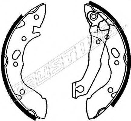 TRUSTING 7362 Комплект гальмівних колодок