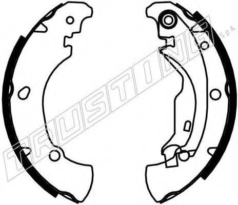 TRUSTING 7375 Комплект гальмівних колодок