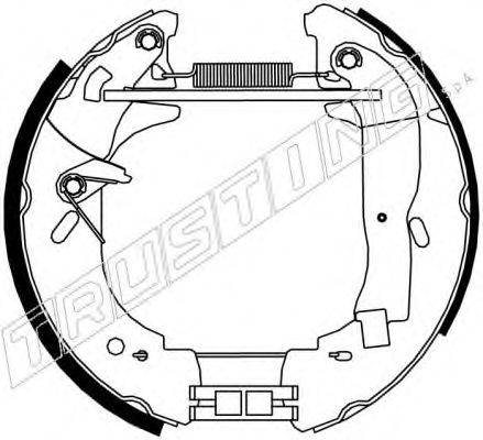 TRUSTING 6418 Комплект гальмівних колодок