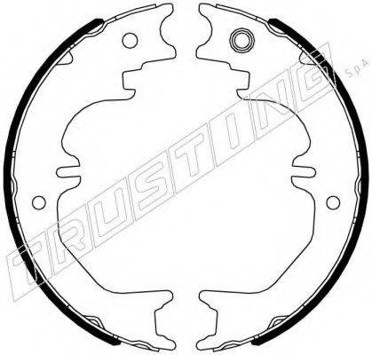 TRUSTING 115329 Комплект гальмівних колодок, стоянкова гальмівна система