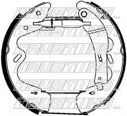 TRUSTING 6445 Комплект гальмівних колодок