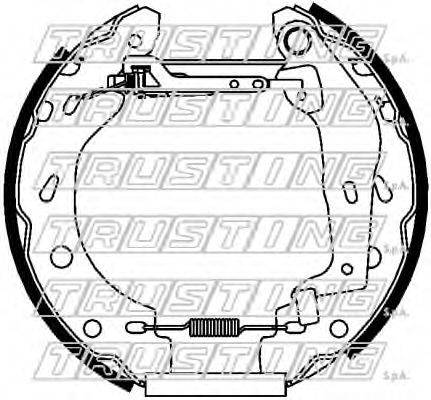 TRUSTING 6452 Комплект гальмівних колодок