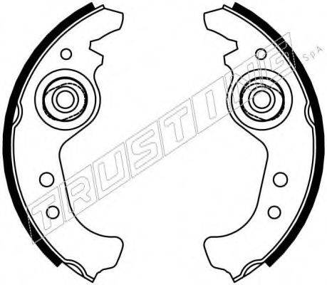 TRUSTING 7427 Комплект гальмівних колодок