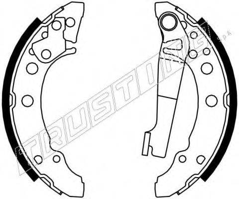 TRUSTING 7430 Комплект гальмівних колодок