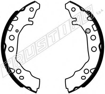 TRUSTING 115331 Комплект гальмівних колодок