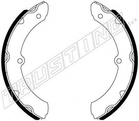 TRUSTING 115333 Комплект гальмівних колодок, стоянкова гальмівна система