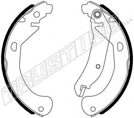 TRUSTING 027011 Комплект гальмівних колодок