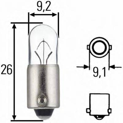 HELLA 8GP002067261 Лампа розжарювання, ліхтар покажчика повороту; Лампа розжарювання, освітлення салону; Лампа розжарювання, вогні стоянки / габаритні ліхтарі; Лампа розжарювання, габаритний вогонь; Лампа розжарювання; Лампа розжарювання, стоянковий/габаритний вогонь; Лампа розжарювання, освітлення салону