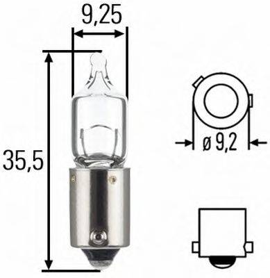 HELLA 8GH007643121 Лампа розжарювання, ліхтар покажчика повороту; Лампа розжарювання; ліхтар освітлення номерного знака; Лампа розжарювання, фара заднього ходу; Лампа розжарювання, задній гаражний вогонь; Лампа розжарювання, ліхтар освітлення багажника; Лампа розжарювання, вогні стоянки / габаритні ліхтарі; Лампа розжарювання; Лампа розжарювання, стоянковий/габаритний вогонь; Лампа розжарювання, стоянковий/габаритний вогонь; Лампа розжарювання; фара денного освітлення; Лампа розжарювання, фара денного освітлення