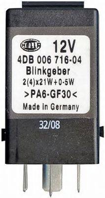 HELLA 4DB006716041 Переривач покажчиків повороту; Переривник покажчиків повороту