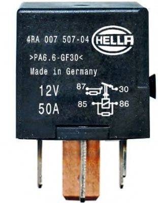 HELLA 4RA007507041 Реле, робочий струм; Багатофункціональне реле