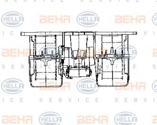 HELLA 8EW009158071 Вентилятор салону