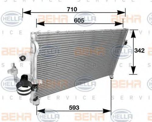 HELLA 8FC351037261 Конденсатор, кондиціонер