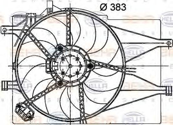 HELLA 8EW351040751 Вентилятор, охолодження двигуна