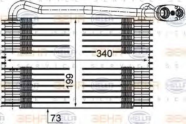 HELLA 8FV351210171 Випарник, кондиціонер