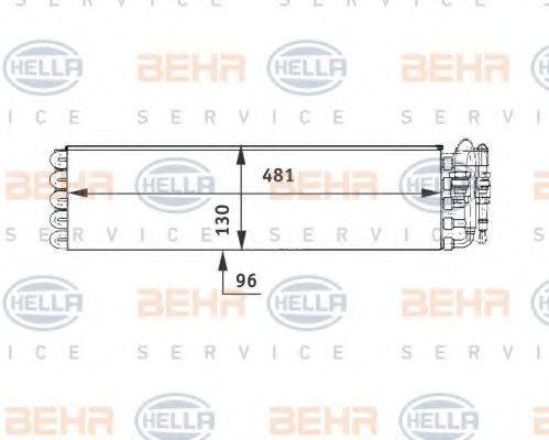 HELLA 8FV351211491 Випарник, кондиціонер