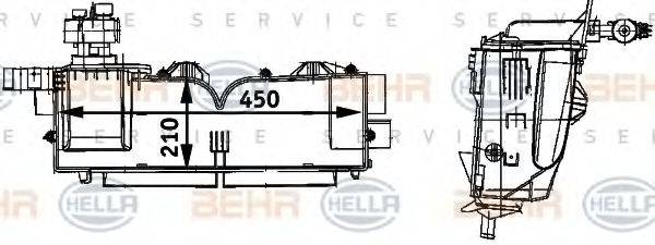 HELLA 8FV351211681 Випарник, кондиціонер