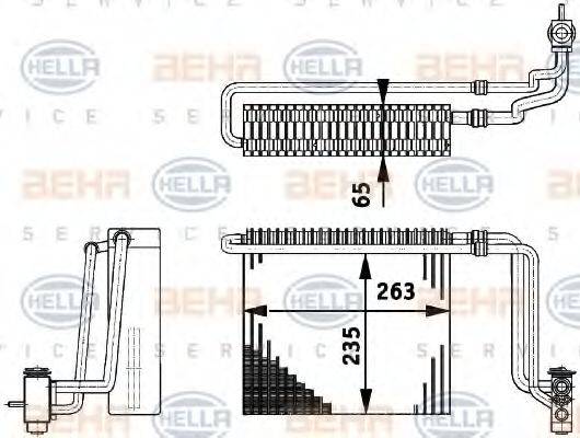 HELLA 8FV351211741 Випарник, кондиціонер