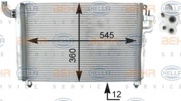 HELLA 8FC351303131 Конденсатор, кондиціонер