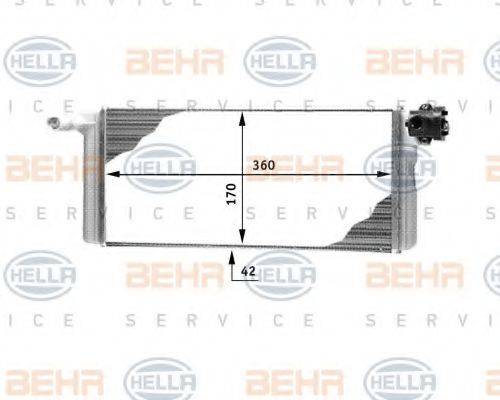 HELLA 8FH351312311 Теплообмінник, опалення салону