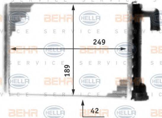 HELLA 8FH351312331 Теплообмінник, опалення салону