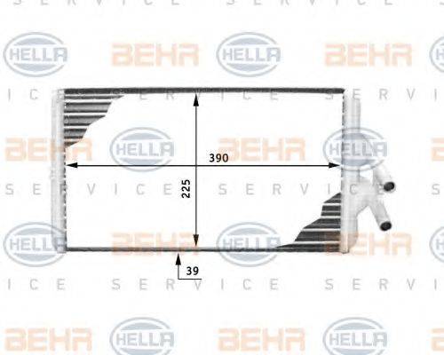 HELLA 8FH351312381 Теплообмінник, опалення салону