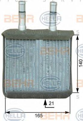 HELLA 8FH351313791 Теплообмінник, опалення салону