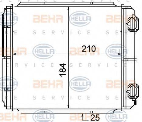 HELLA 8FH351315371 Теплообмінник, опалення салону