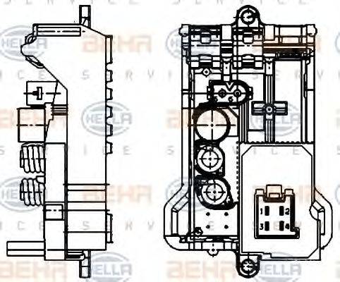 HELLA 5HL351321141 Регулятор, вентилятор салону