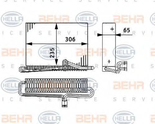 HELLA 8FV351330121 Випарник, кондиціонер