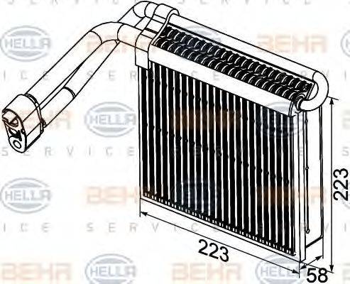 HELLA 8FV351330761 Випарник, кондиціонер