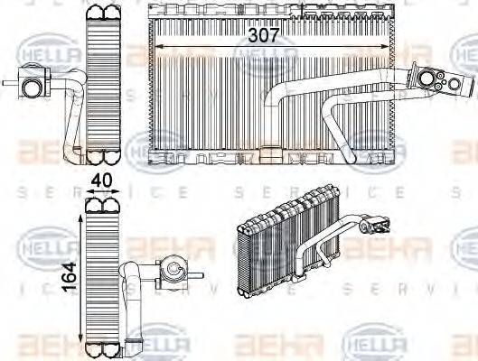 HELLA 8FV351331271 Випарник, кондиціонер