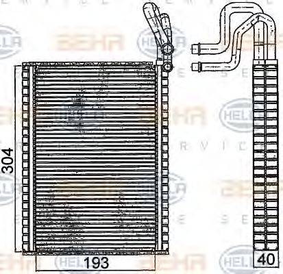 HELLA 8FV351331291 Випарник, кондиціонер