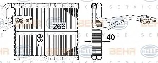 HELLA 8FV351331491 Випарник, кондиціонер