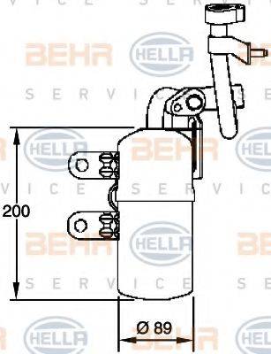 HELLA 8FT351335101 Осушувач, кондиціонер