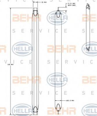 HELLA 8FT351335301 Осушувач, кондиціонер