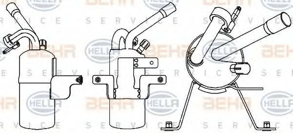 HELLA 8FT351335321 Осушувач, кондиціонер