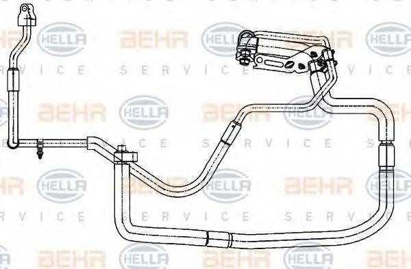 HELLA 9GS351338351 Трубопровід високого/низкого тиску, кондиціонер