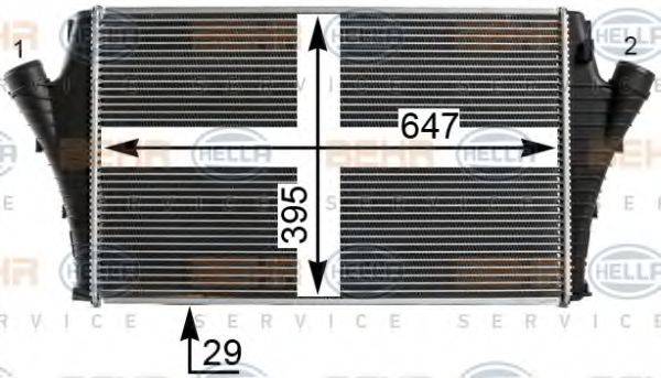 HELLA 8ML376700671 Інтеркулер