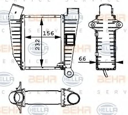 HELLA 8ML376723001 Інтеркулер