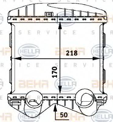 HELLA 8ML376723021 Інтеркулер