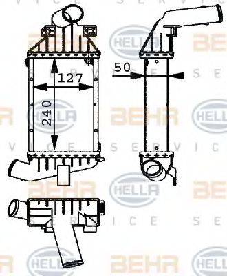 HELLA 8ML376723121 Інтеркулер