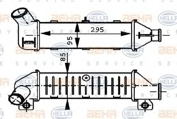 HELLA 8ML376723251 Інтеркулер