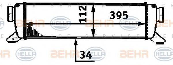 HELLA 8ML376723311 Інтеркулер