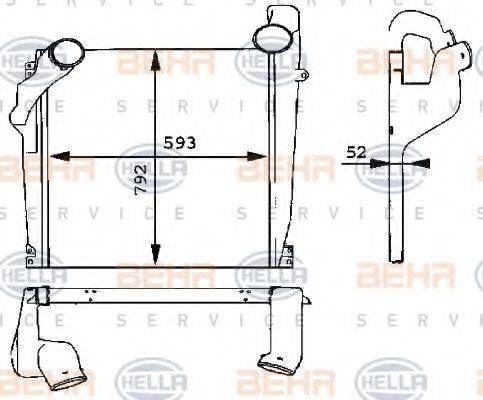 HELLA 8ML376724021 Інтеркулер